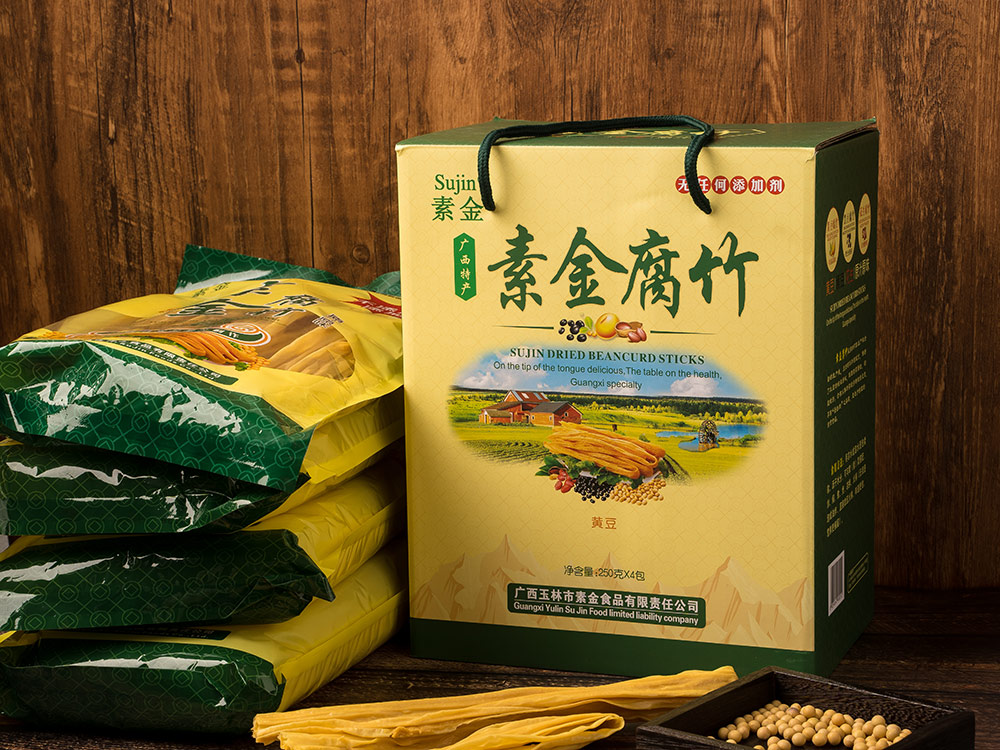 素金腐竹禮盒（黃豆）250克×4包